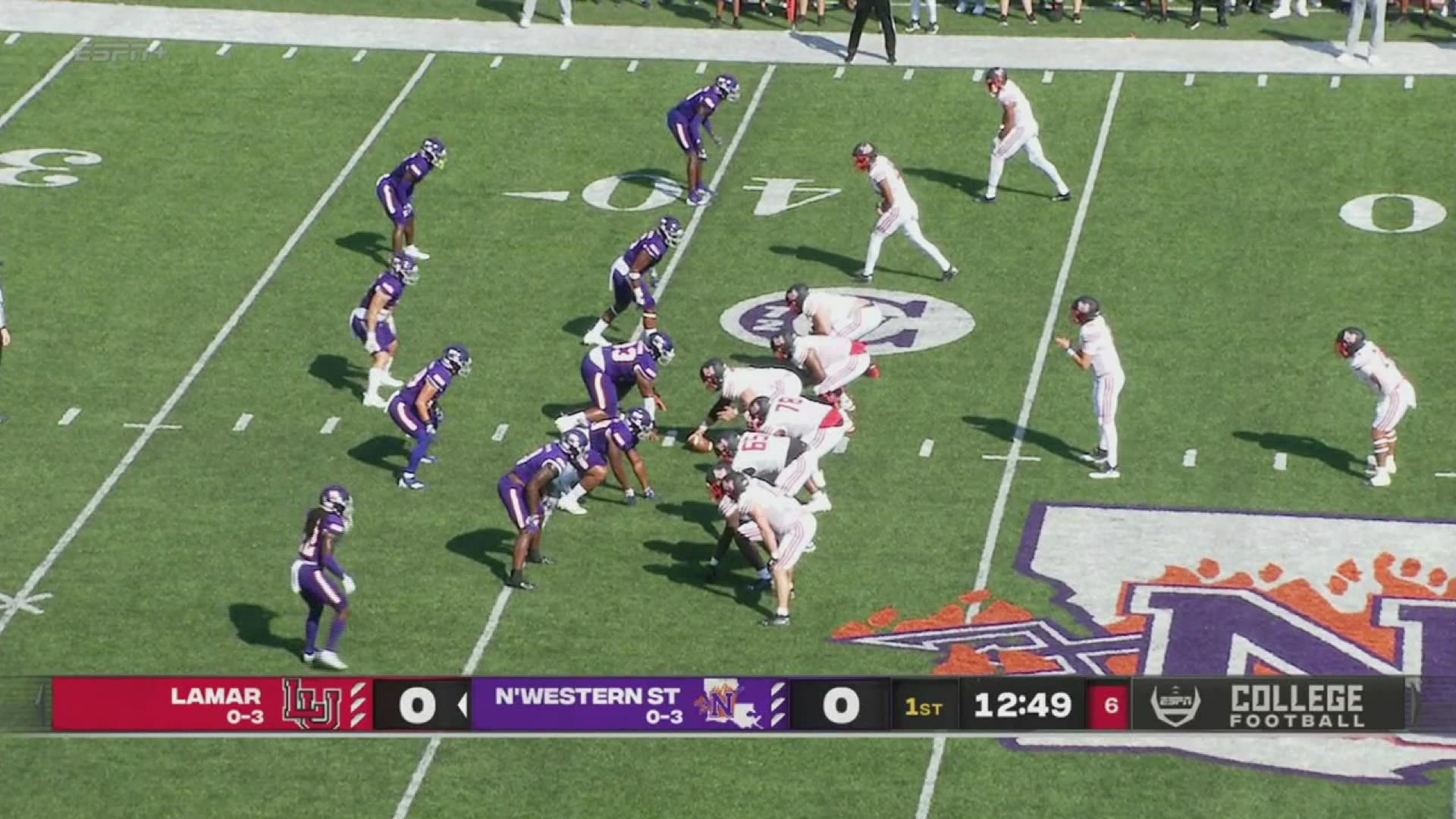 Northwestern State rallies in the second quarter to beat Lamar in the Cardinals first game back in the Southland.