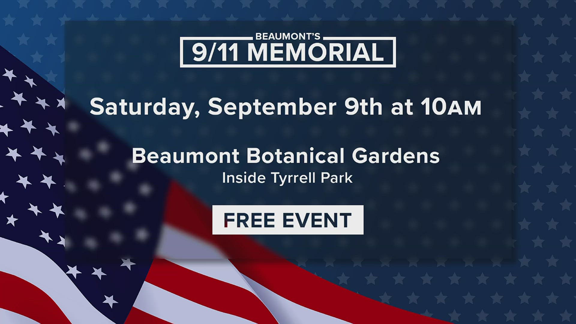 Daughters of the American Revolution to host annual 9 11 memorial inside Beaumont Botanical Gardens