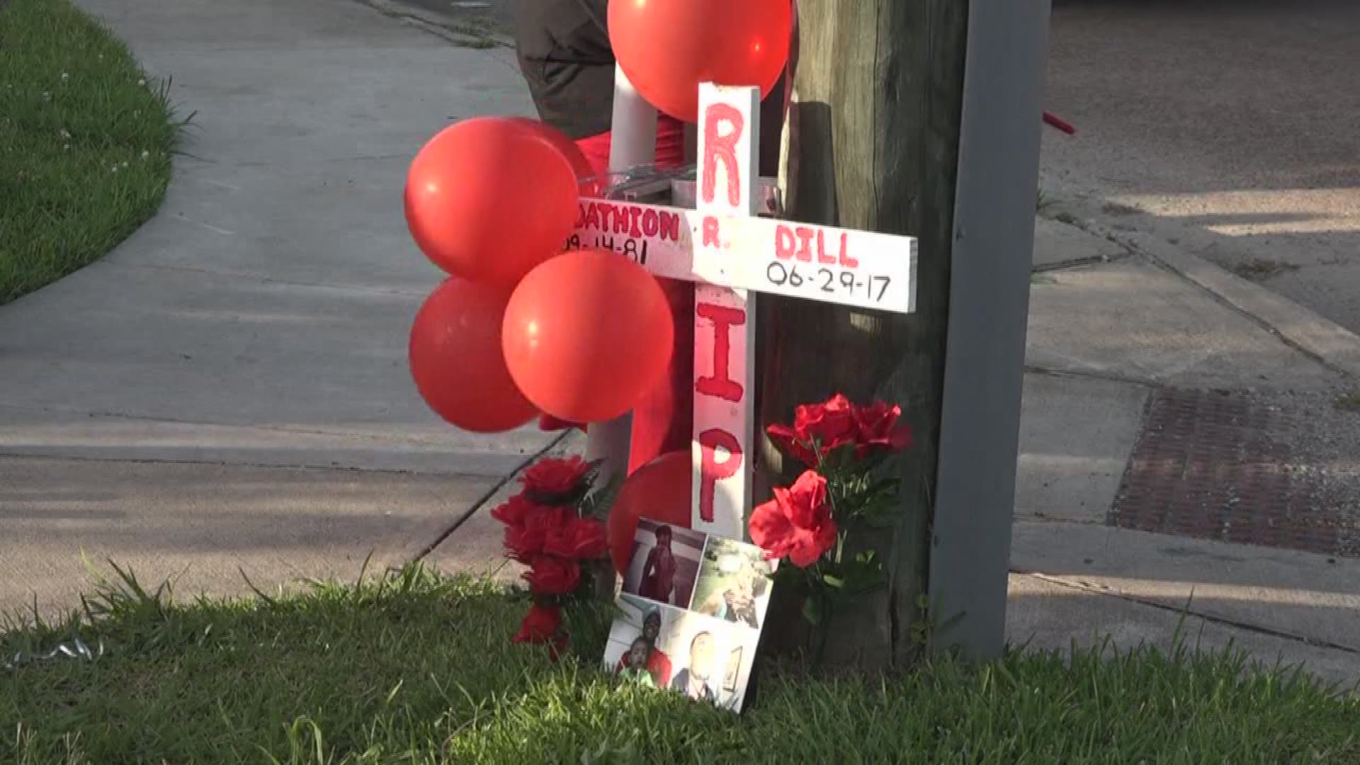 Friends and family gather to remember murder victim Cedathion Dill. The 35- year- old father was gunned down last week at the Pointe North Apartments in North Beaumont.