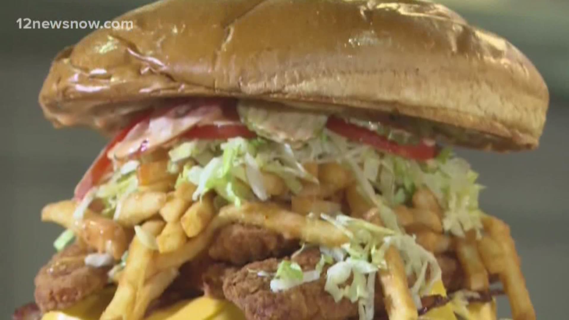 Football fans can take on the Gridiron Burger Challenge.