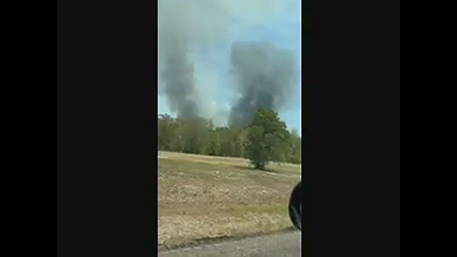 Shearwood Creek Fire in Jasper County