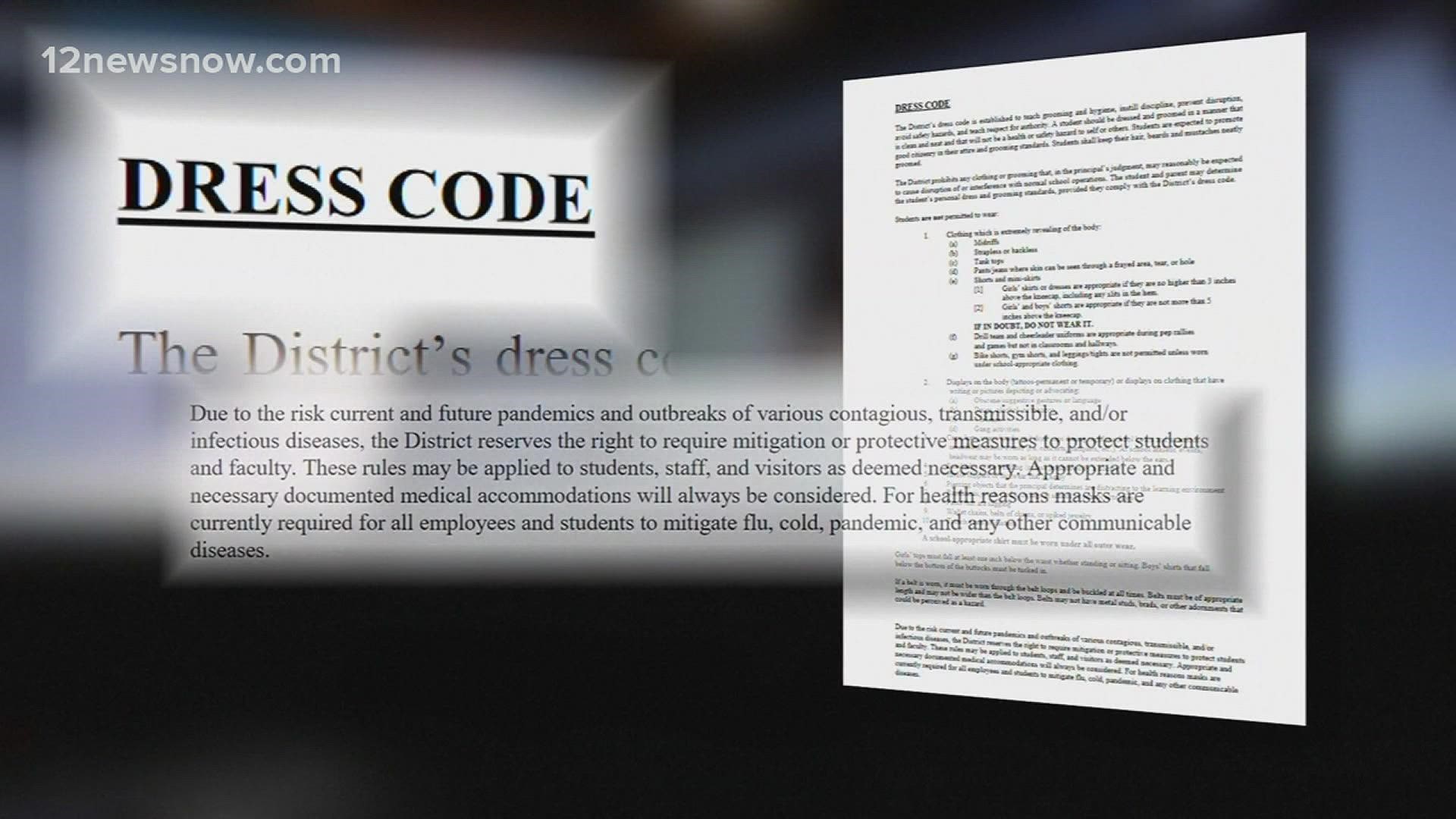 ICYMI: Masks apart of dress code for students; FBI investigating