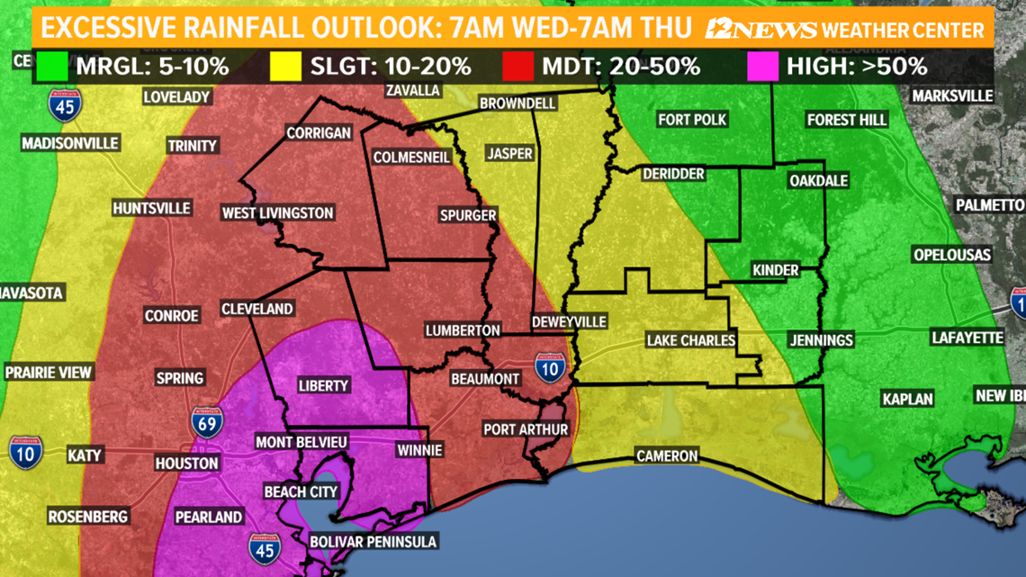 Impacts Southeast Texas can expect from Tropical Storm Imelda