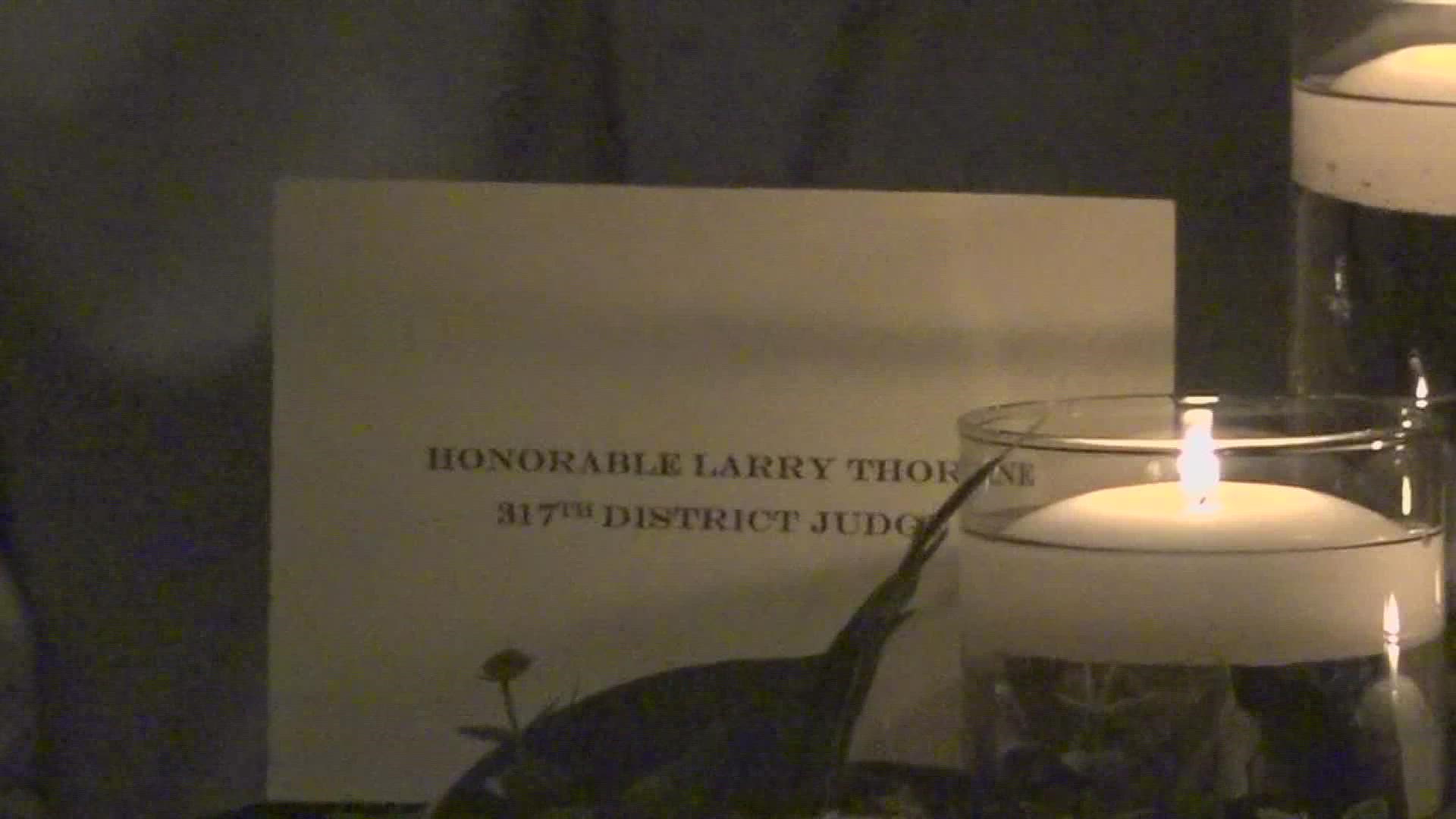 A retirement party for Judge Larry Thorne was held Thursday evening. On Tuesday, voters selected Gordon Friesz to take over for Judge Thorne.