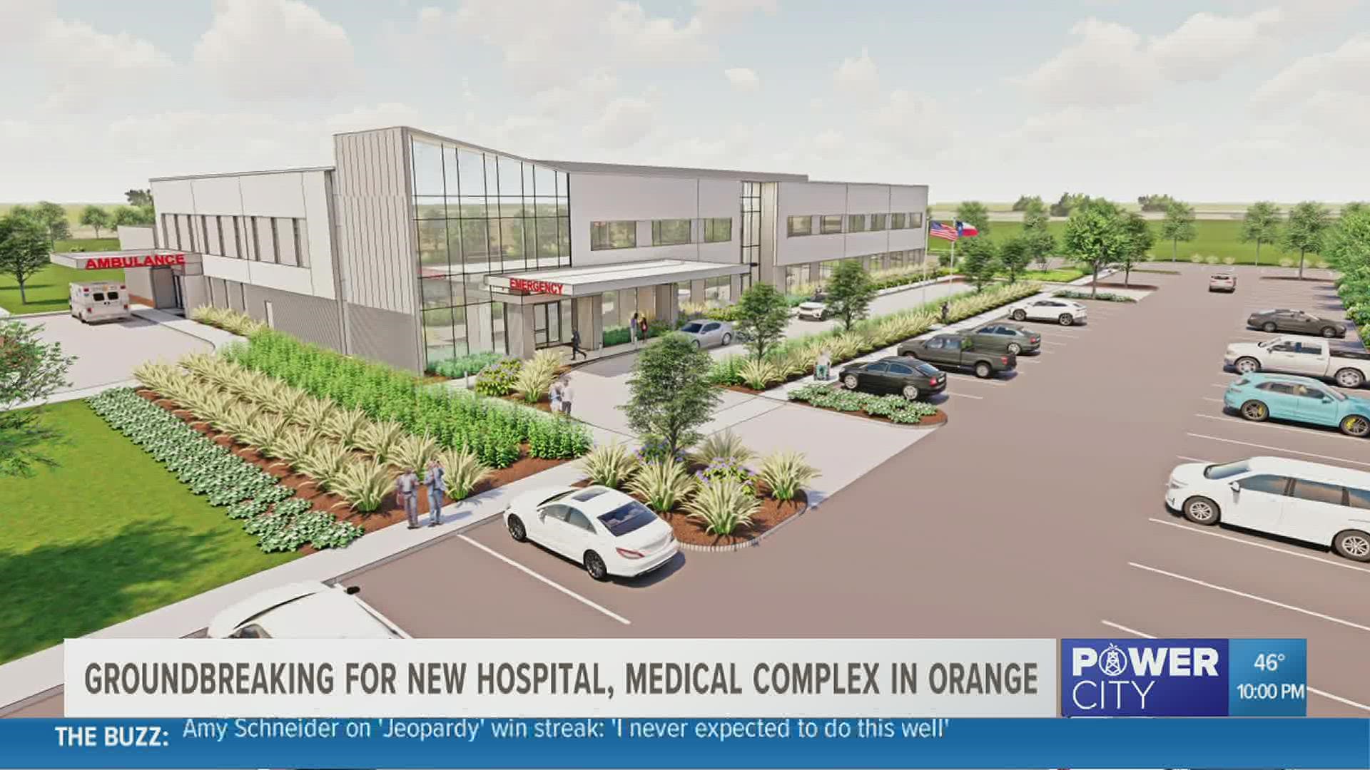 Construction has already begun on the new state-of-the-art hospital. It will be the first hospital in Orange since 2017.