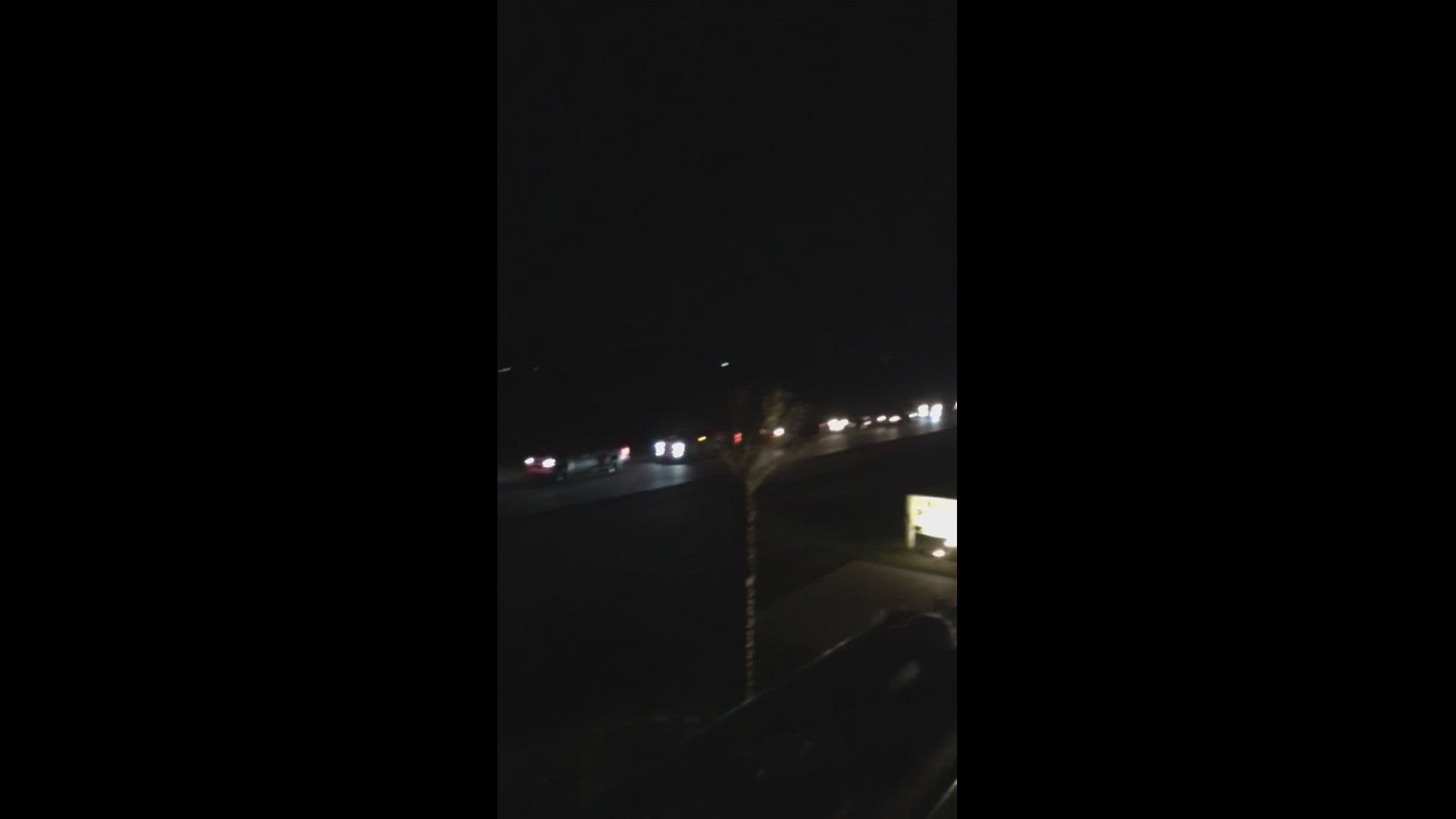 Here's a video from a viewer of the emergency response vehicles
