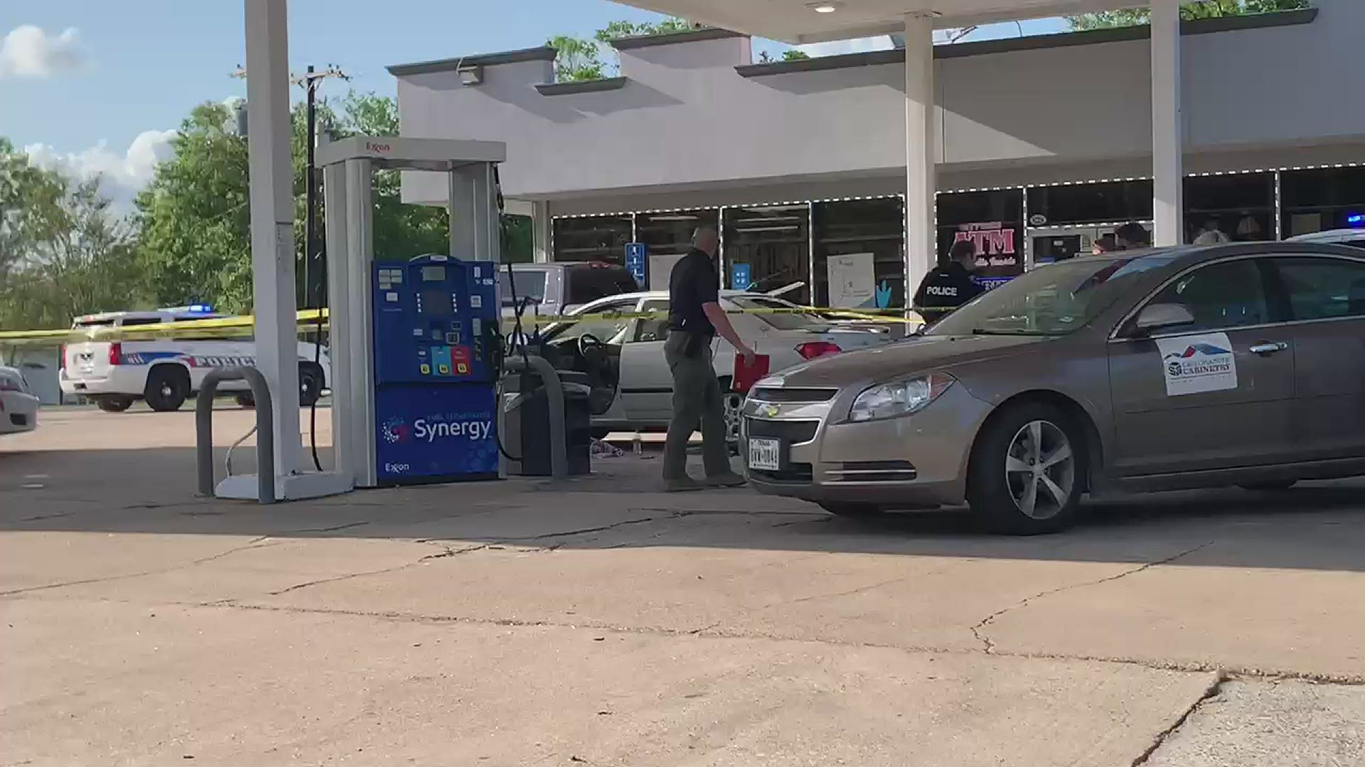 Two men from Orange are in police custody in connection with a Monday shooting that sent one Louisiana man to the hospital, according to a news release.