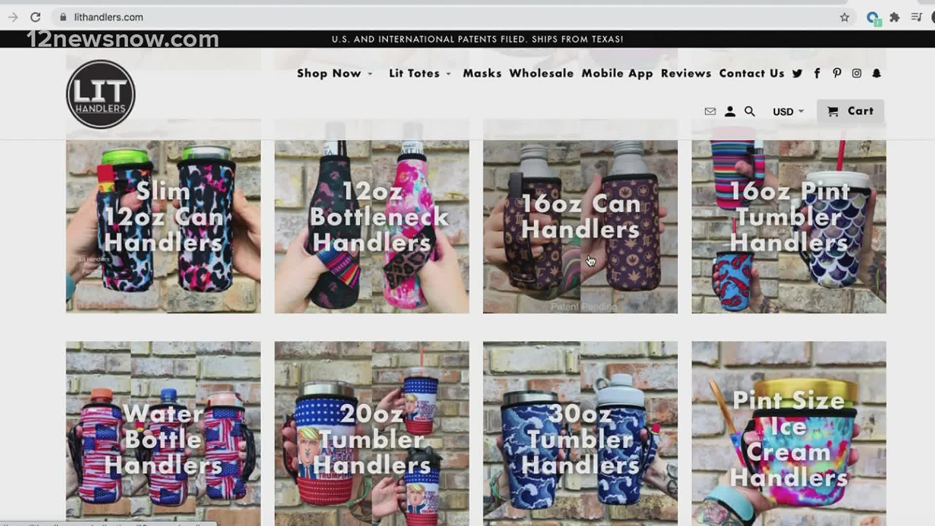 If this made you want to buy a handler or koozie, we have good news. The small business is giving away discounts to '12News' viewers on their website.