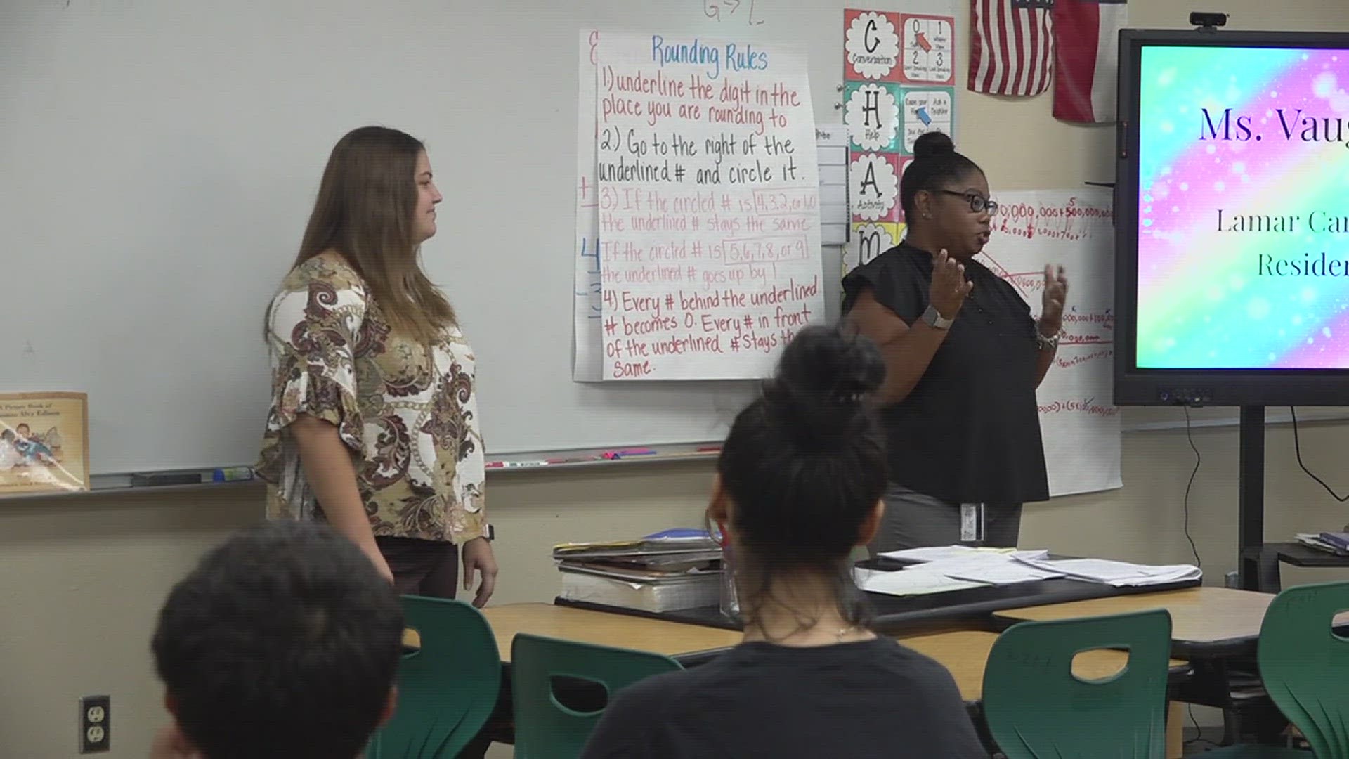 Nine student teachers from Lamar have joined veteran teachers in the classroom at three BISD campuses.