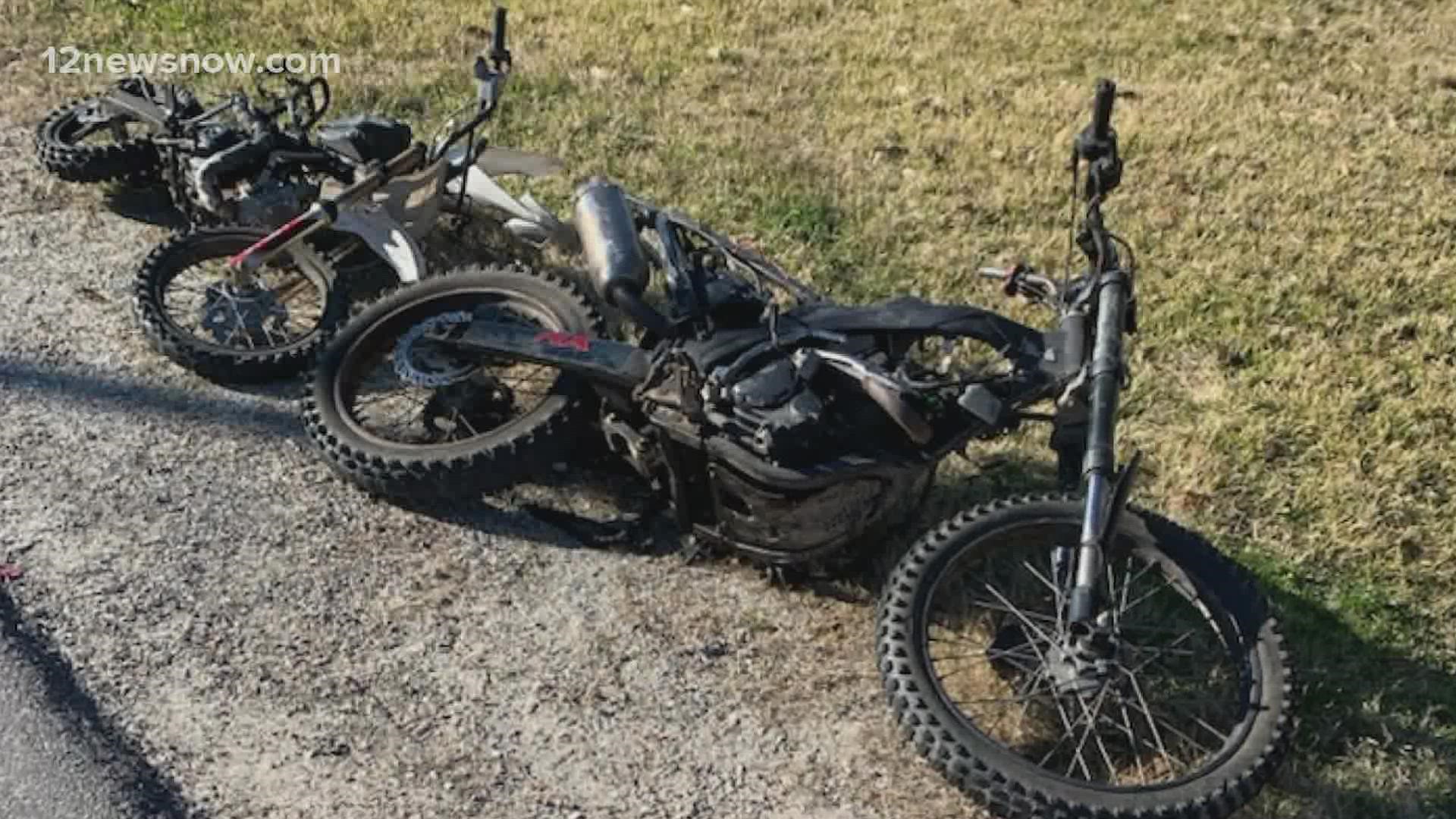 Woman in critical condition after wreck involving two motorcycles in Beaumont