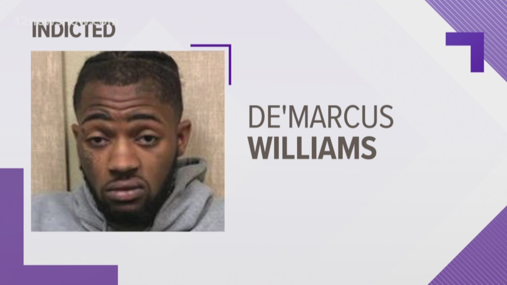Williams is accused of shooting a Houston man at a Beaumont motel.