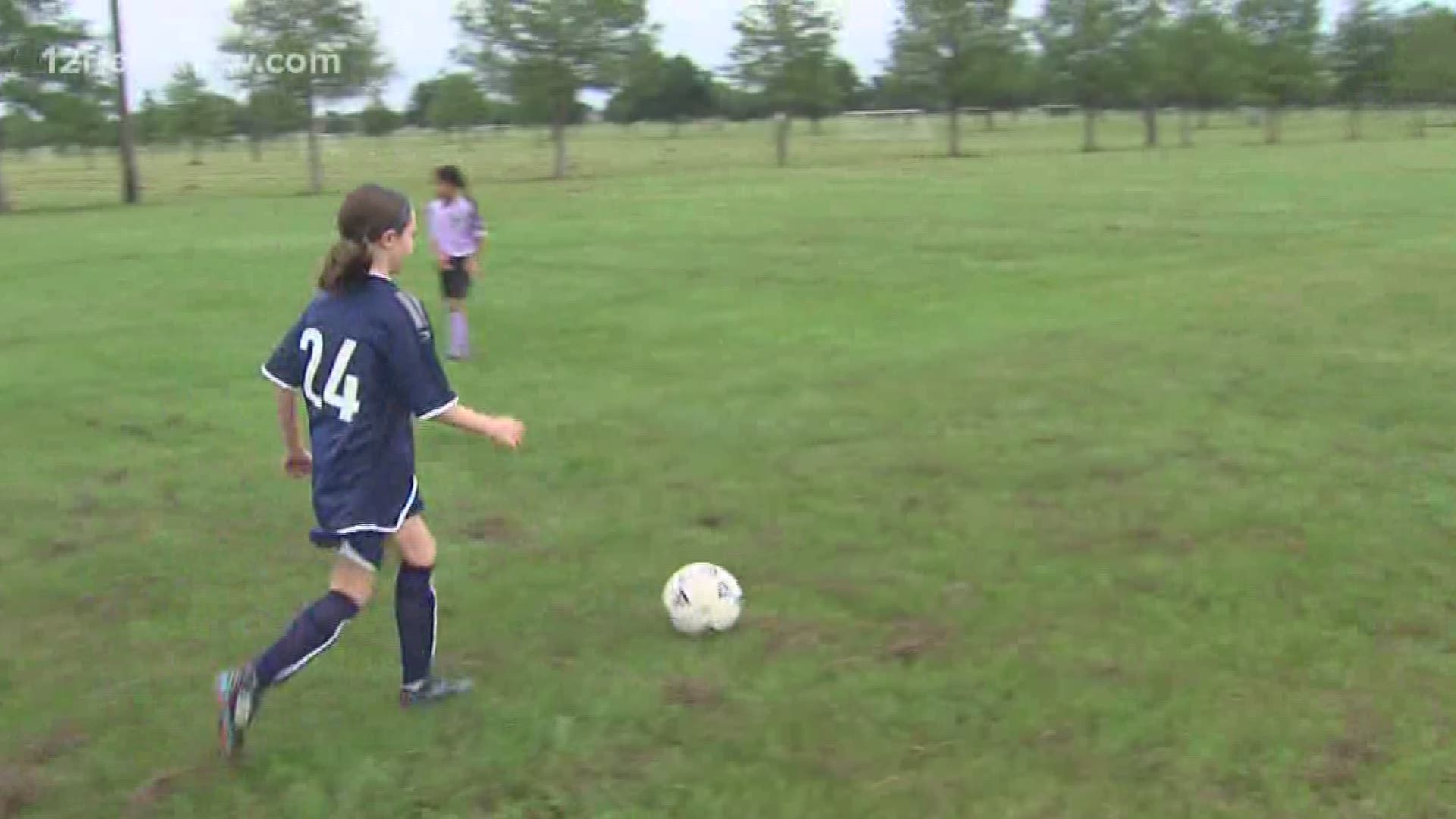 12News reporter Rachel Keller heads to the soccer field with the Beaumont Youth Soccer Club.