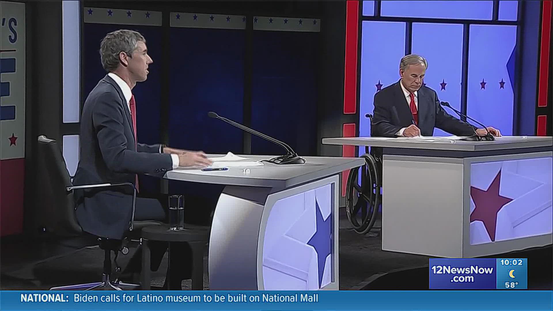 The one-hour debate took place in Edinburg. It was the only scheduled debate between the two candidates before the November election.