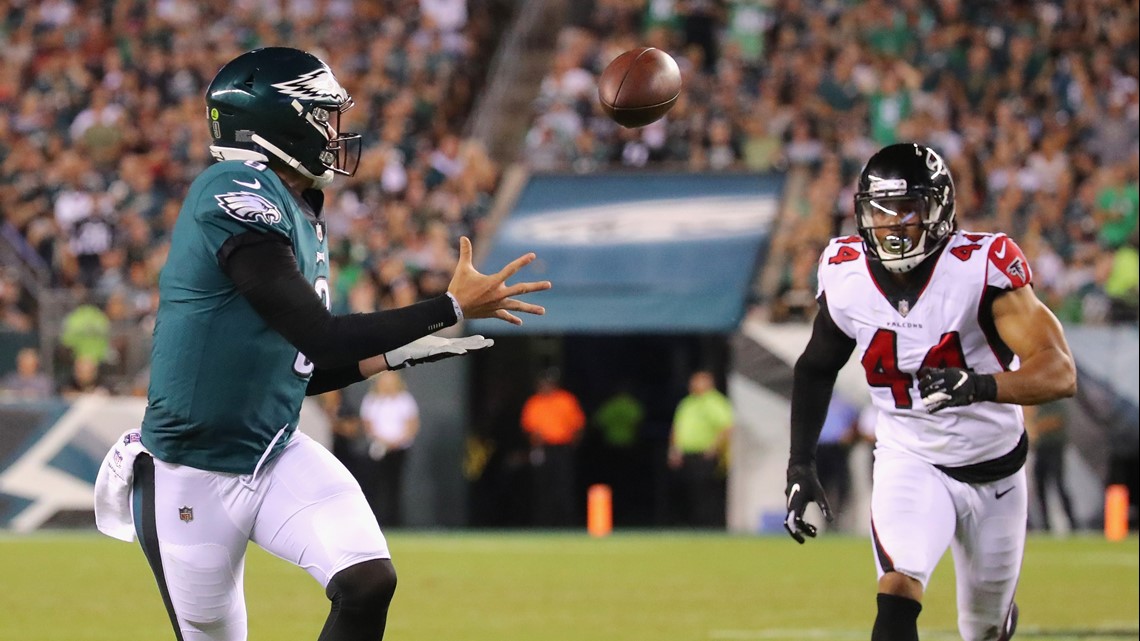 Eagles deny Falcons' last-second push to seal win in NFL season opener