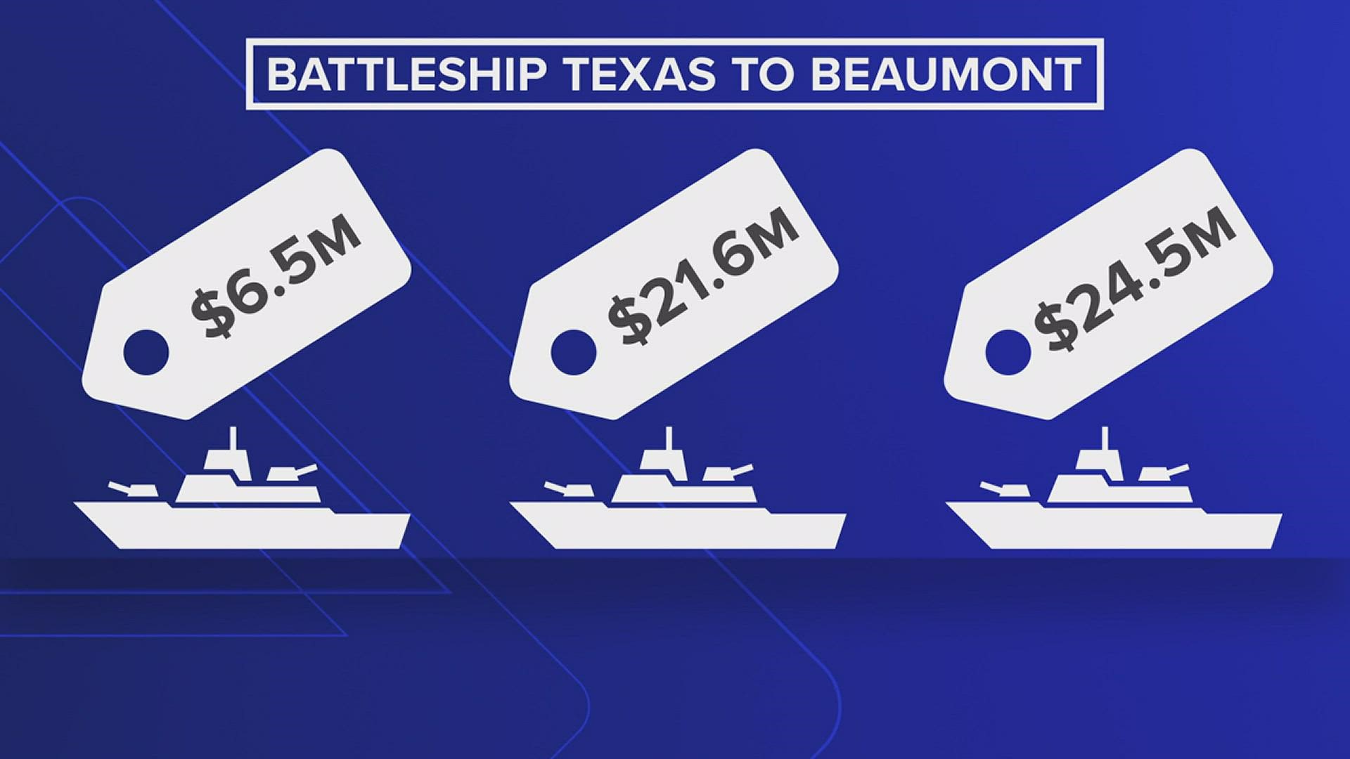 This motion passing doesn’t authorize city to spend any money yet, but only to look further into what will be needed to bring Battleship Texas to the area.