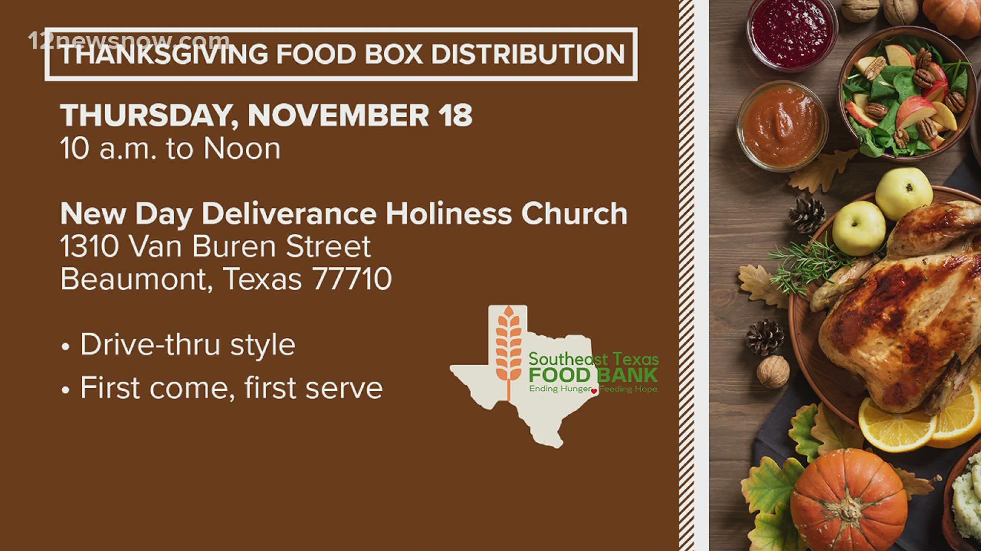 Who is giving away free holiday food boxes near me