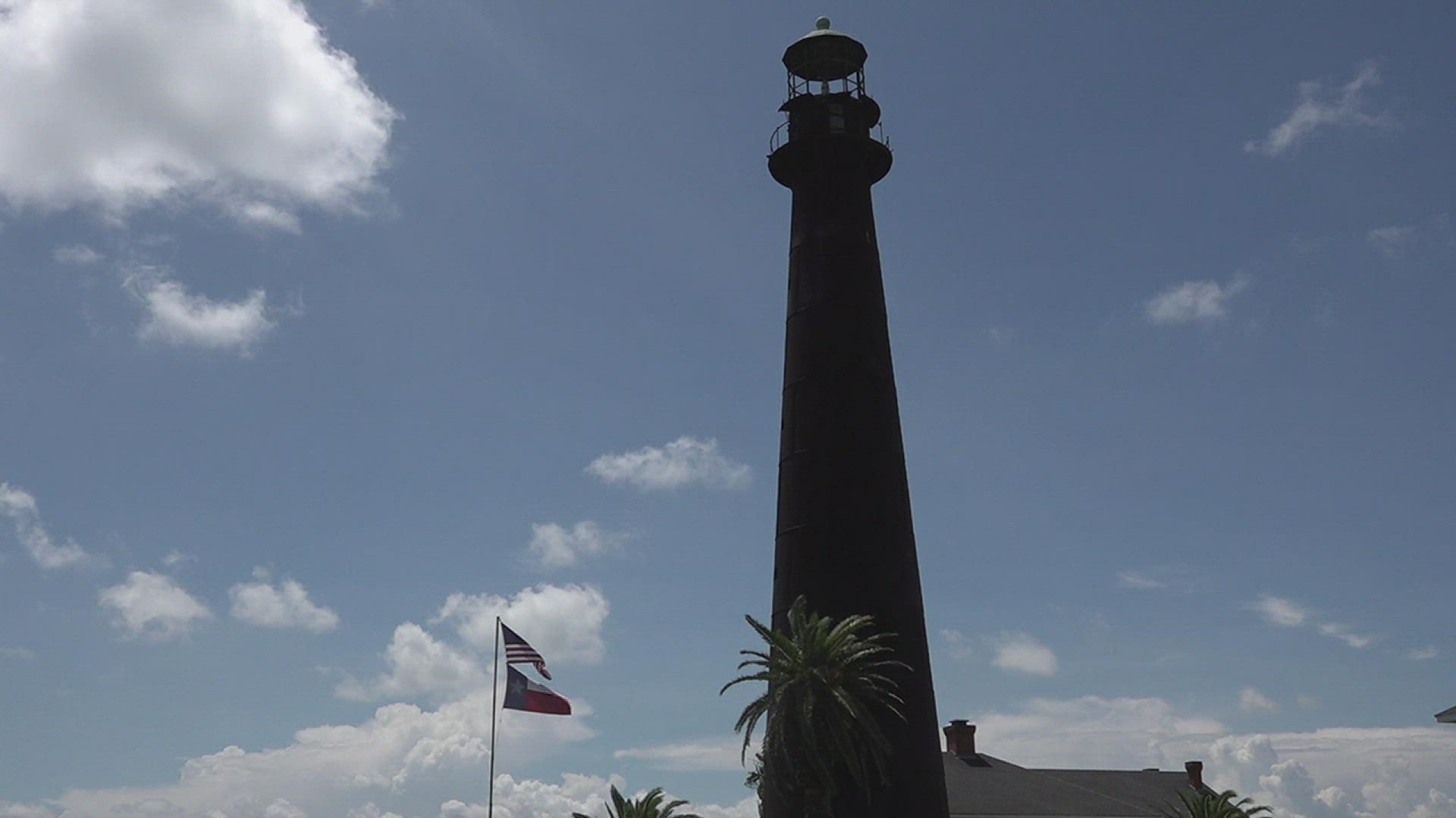 The lighthouse has been through multiple hurricanes and even survived the Texas City Blast.