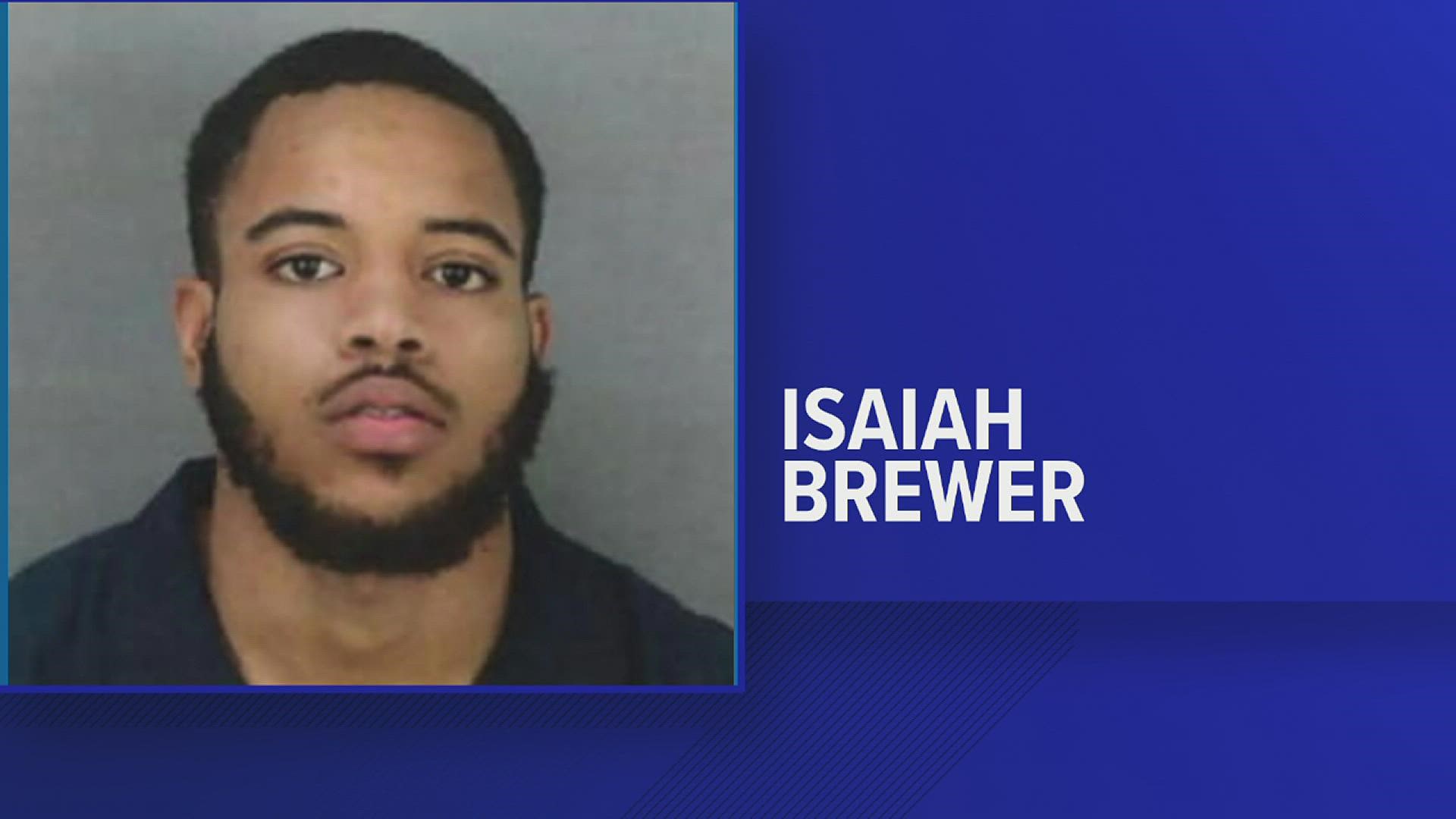 Isaiah Brewer's bond was lowered from $900K to $750K, large trailer fire caused a five-car pile up and more.