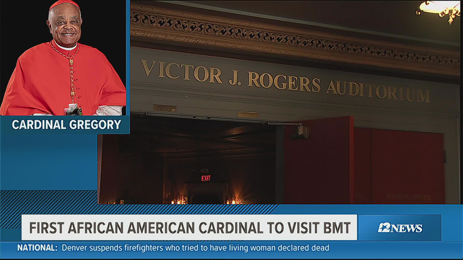 The first African American cardinal in the Catholic church will be in Beaumont for a summit to help promote healing and understanding on Saturday.