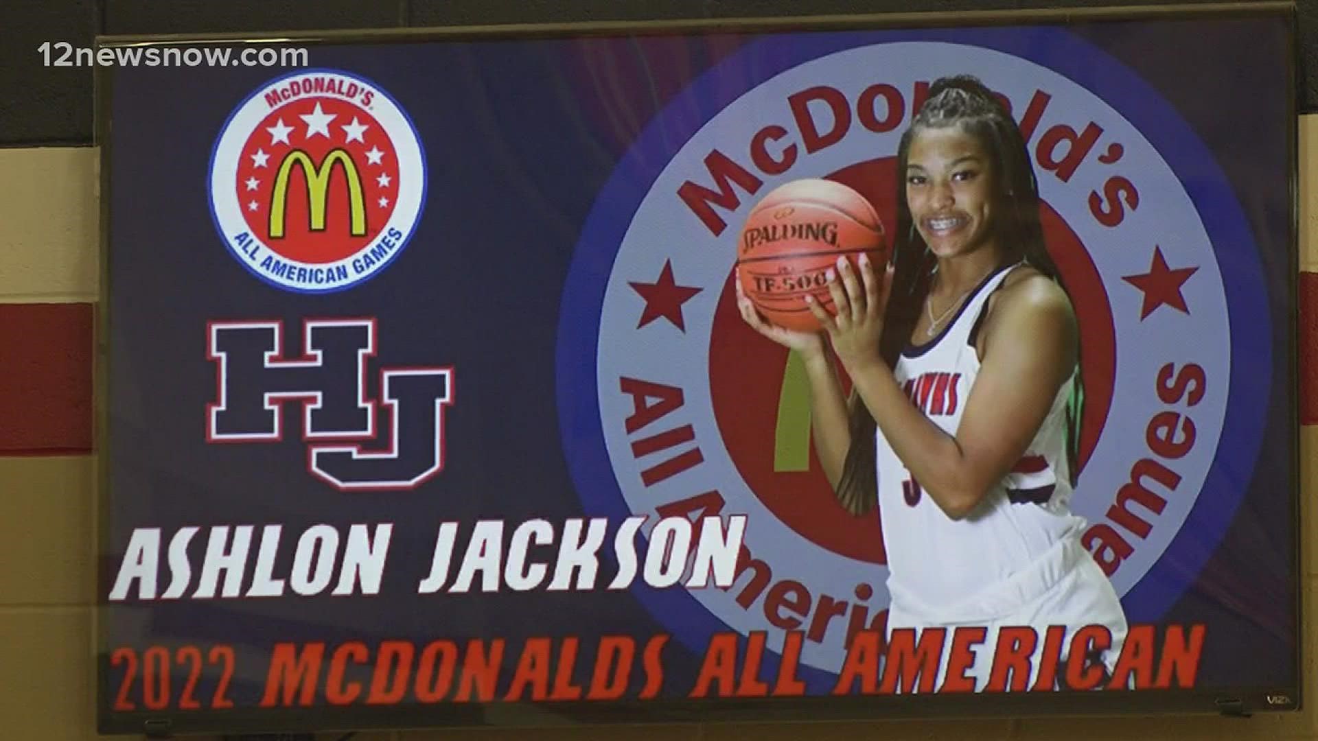 Ashlon Jackson heads to Chicago to represent the 409 in the McDonald's All American Games.