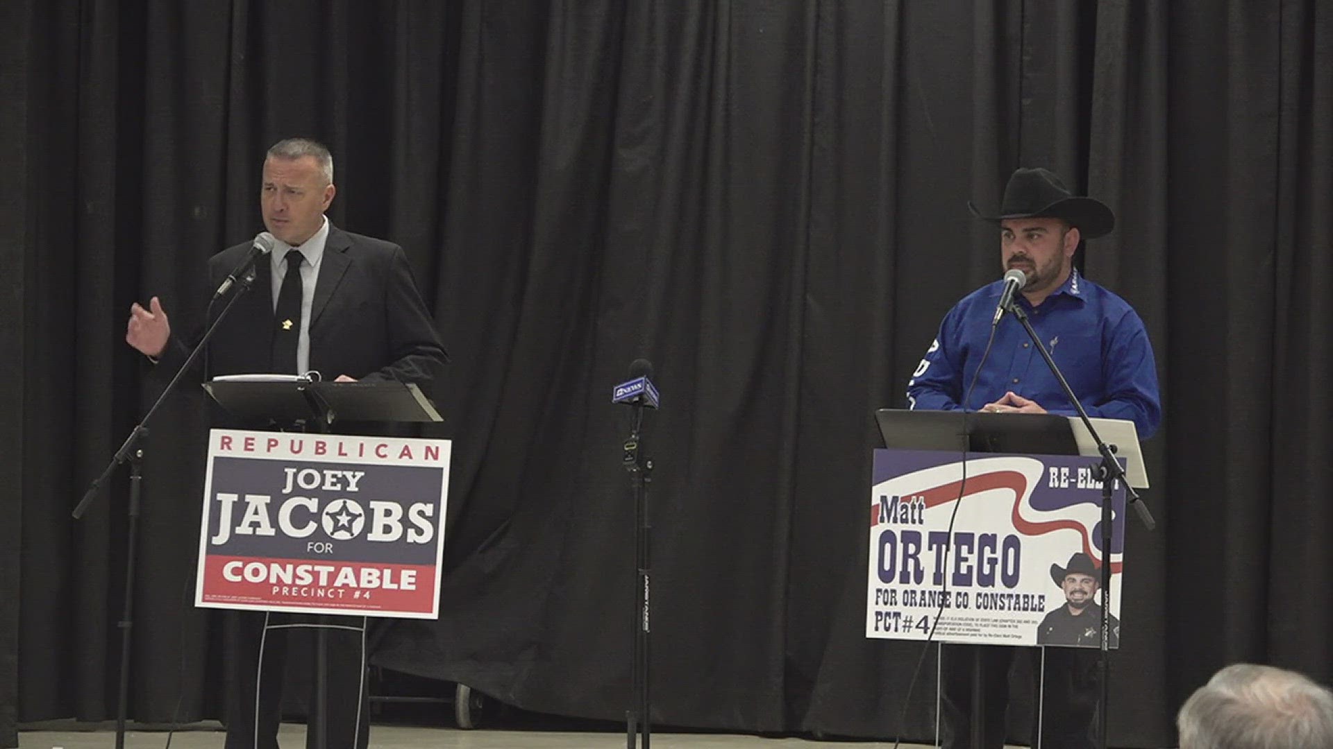 Orange County Constable Matt Ortego is defending his seat against challenger Orange County Sheriff's Office's Captain Joey Jacobs.