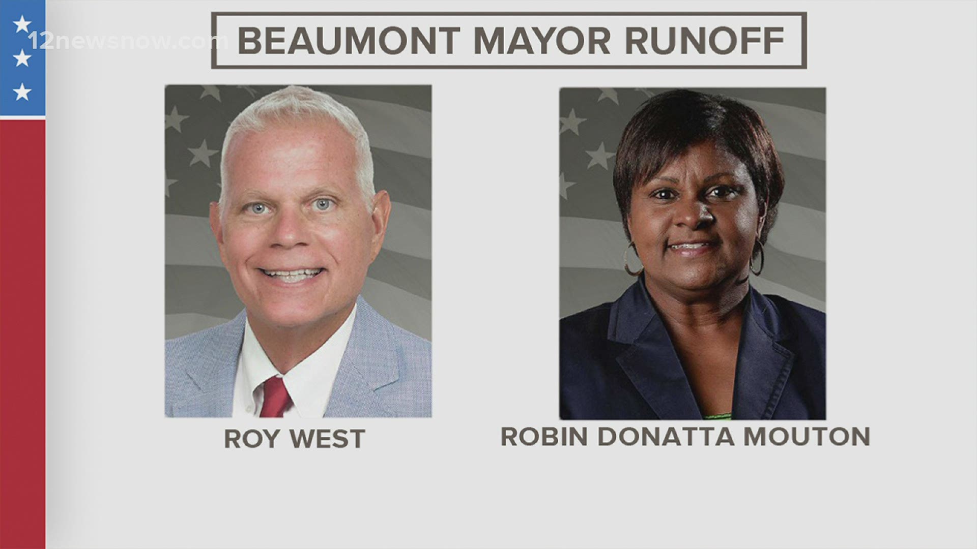 Candidates Robin Mouton and Roy West say they're doing everything they can to get voters to the polls before next Saturday’s runoff election.