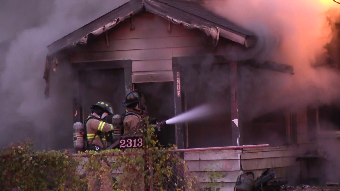 Orange home destroyed in house fire on Saturday night