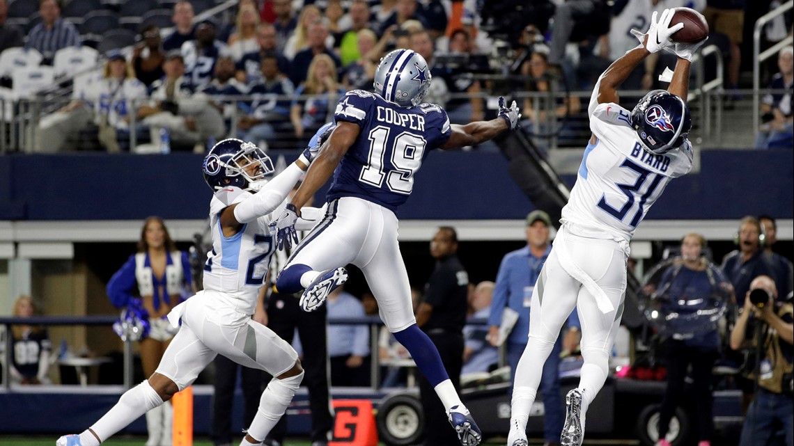 Titans' Kevin Byard taunts Cowboys by channeling Terrell Owens, celebrating  on star