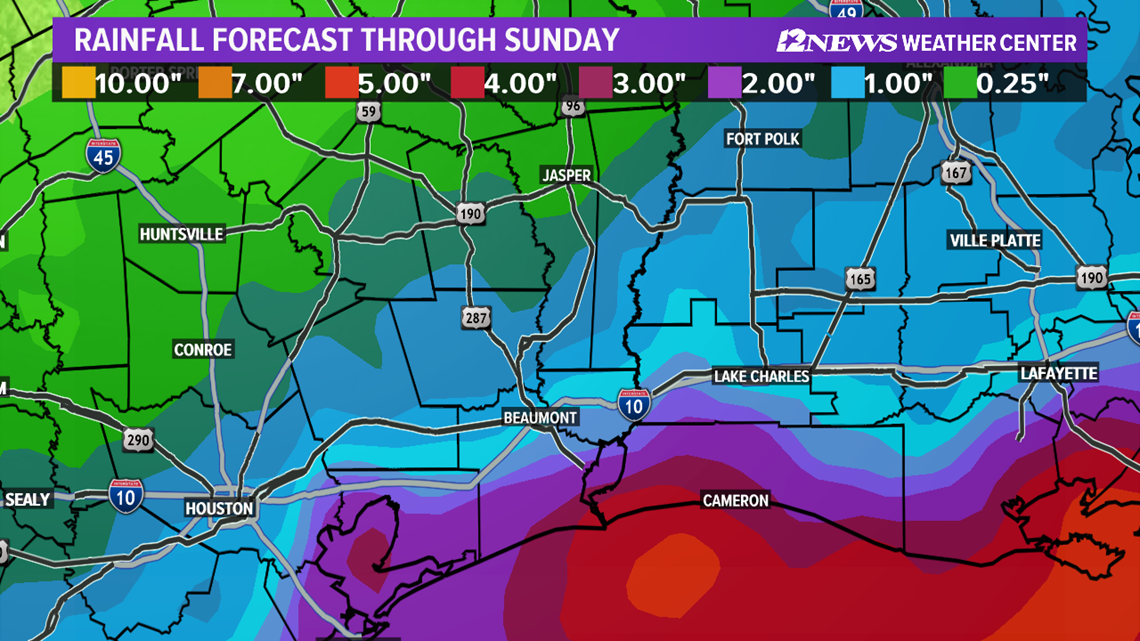 Surge of tropical moisture could bring heavy rainfall to Southeast ...