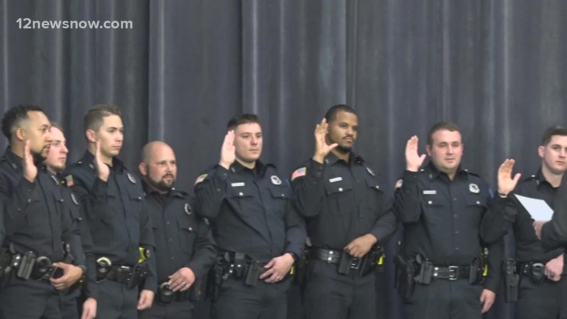 Beaumont Police Department welcomes 14 new officers at special appreciation ceremony