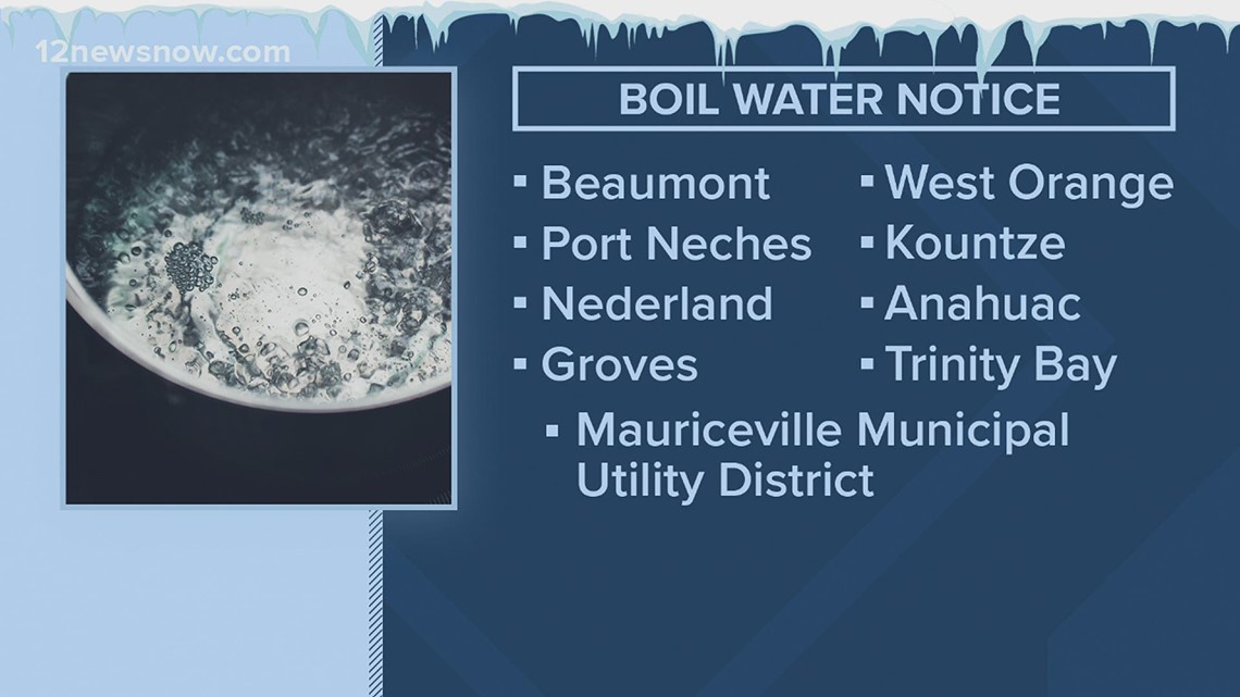 Multiple boil water notices issued across Southeast Texas