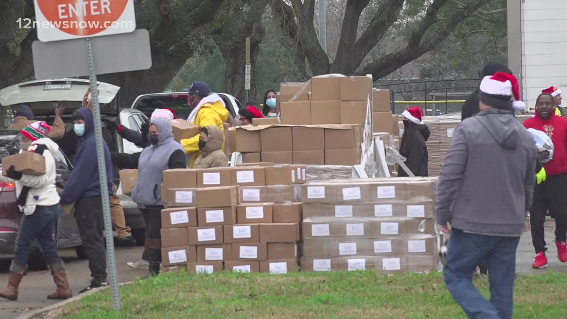 Even though the weather was not ideal for an event this this, plenty of Southeast Texans went to volunteer.