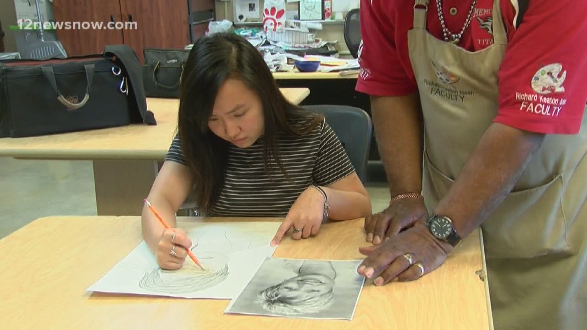 Star Student wows Memorial High School art teacher