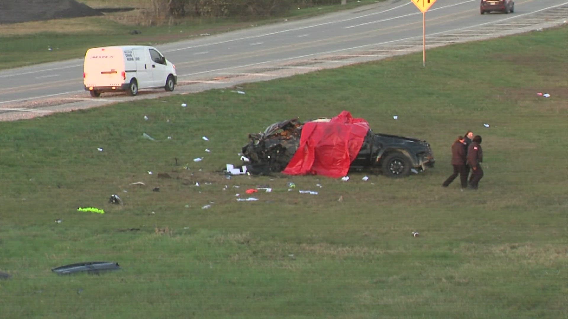 A 38-year-old Groves man, now identified as Jeffrey Nevills, was killed in the single-car wreck that happened at about 4:15 a.m. Tuesday.