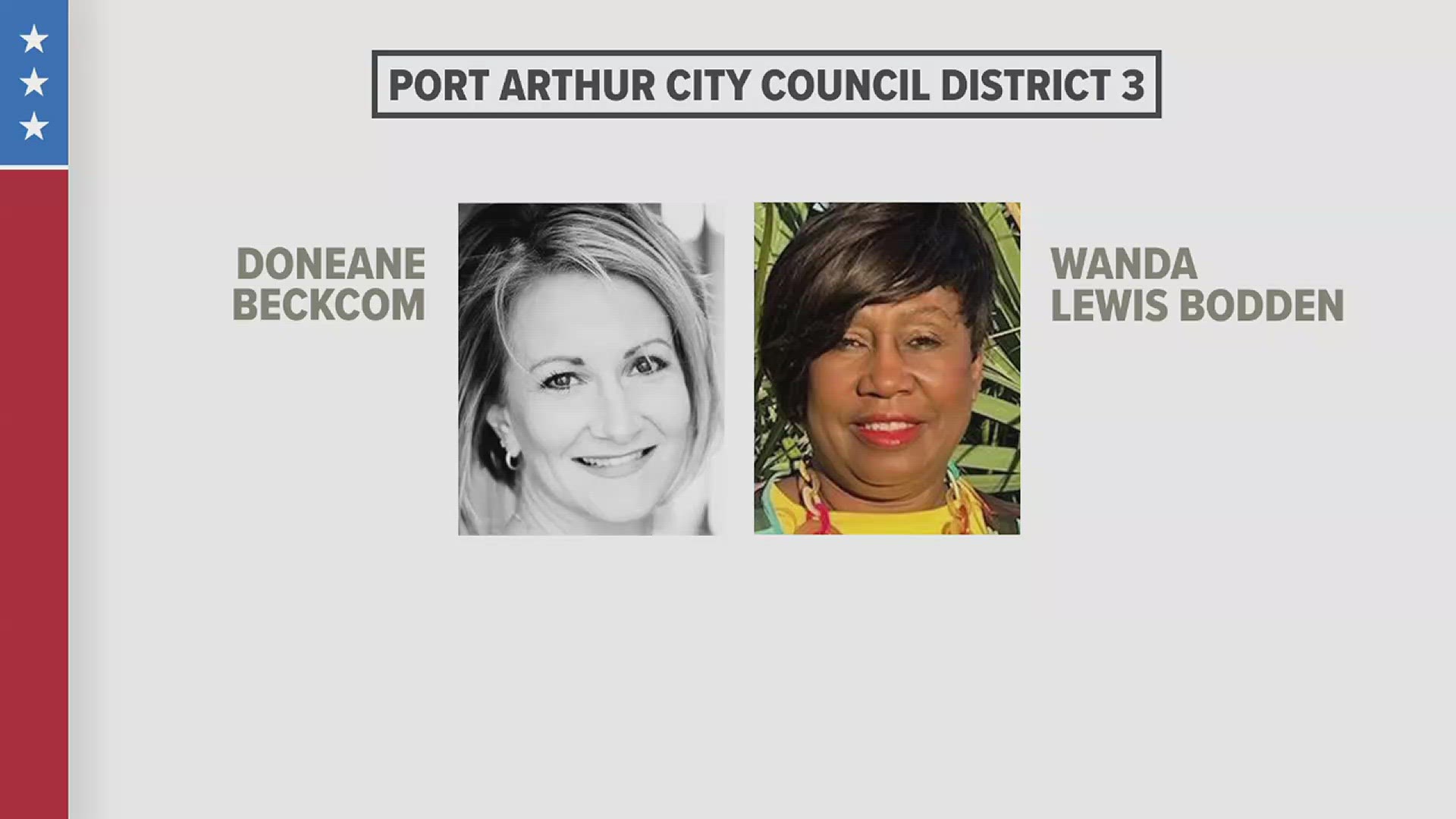 Early voting in Port Arthur runs from June 12 through June 20.