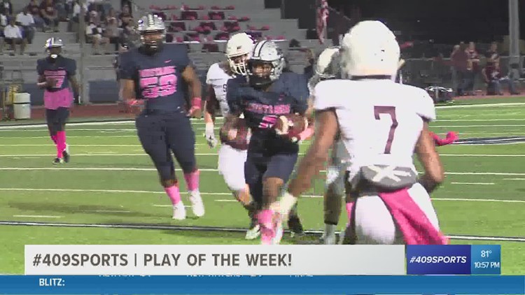 West Orange Stark's Elijah Gales powers his way to the  end zone in the Play of the Week
