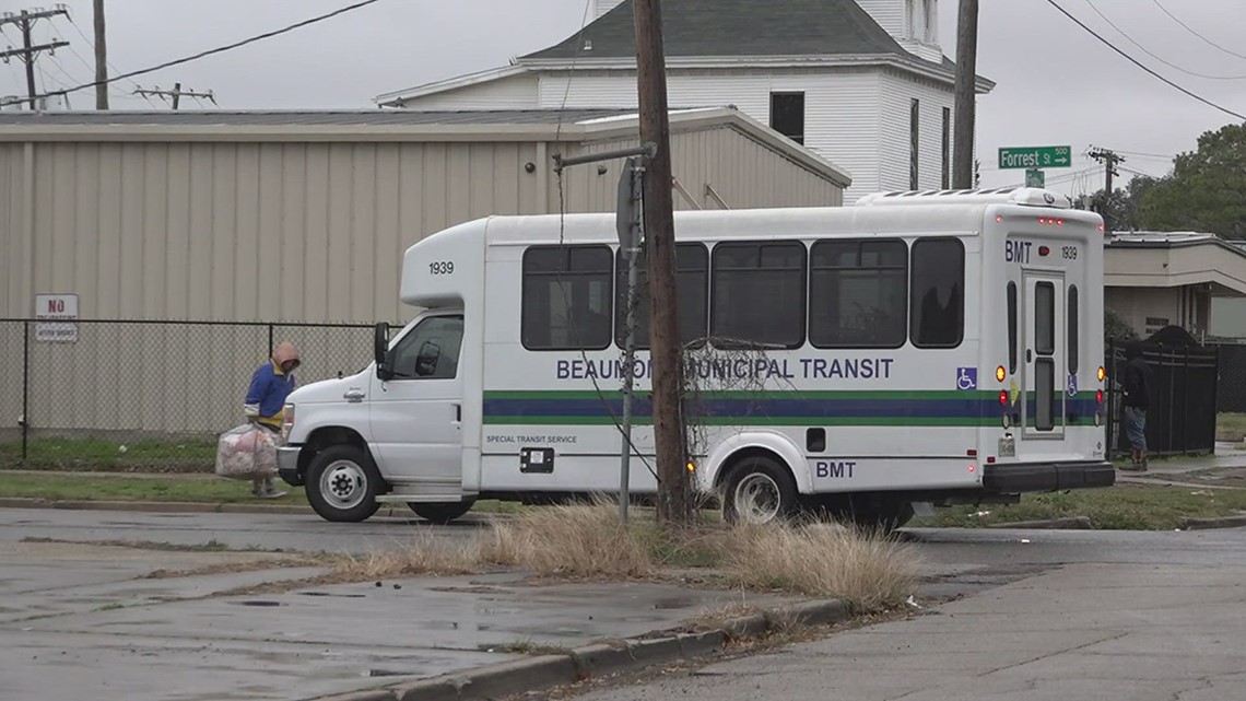 Beaumont buses are available overnight to help people escape the cold by bringing them to shelters