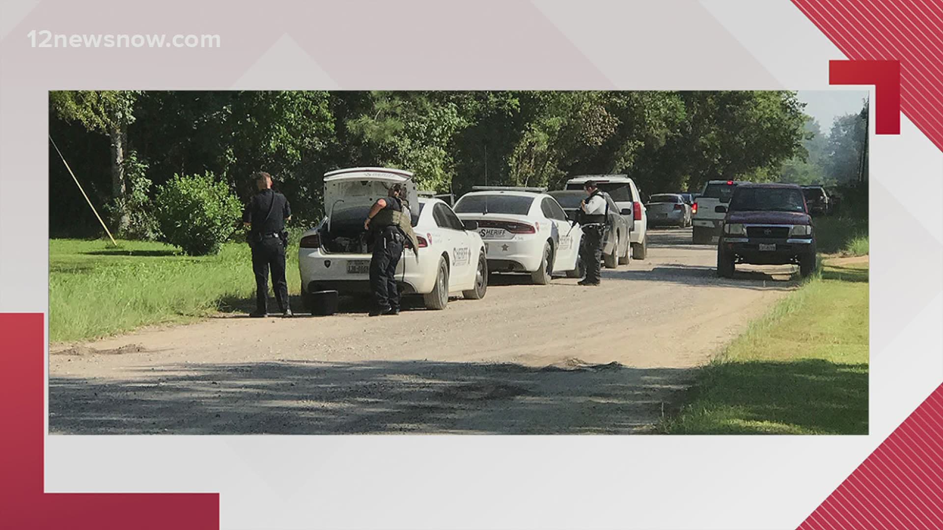 Orange, Jasper and Newton County law enforcement are on County Road 3135