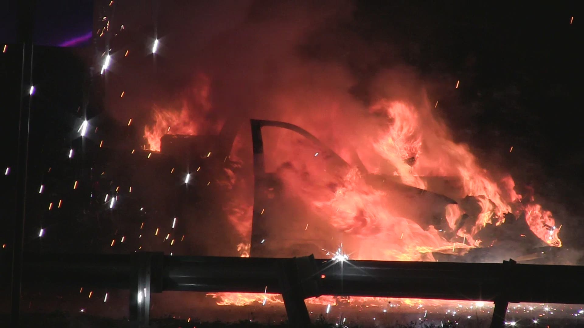 Magnesium and aluminum sparked the intense flames, Beaumont Fire-Rescue said.