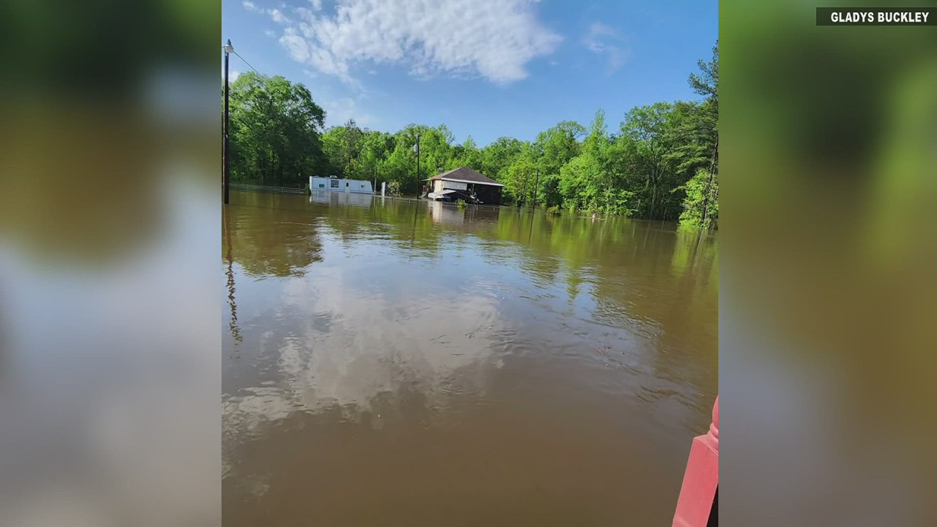 Dozens of Kirbyville families were displaced due to flooding.