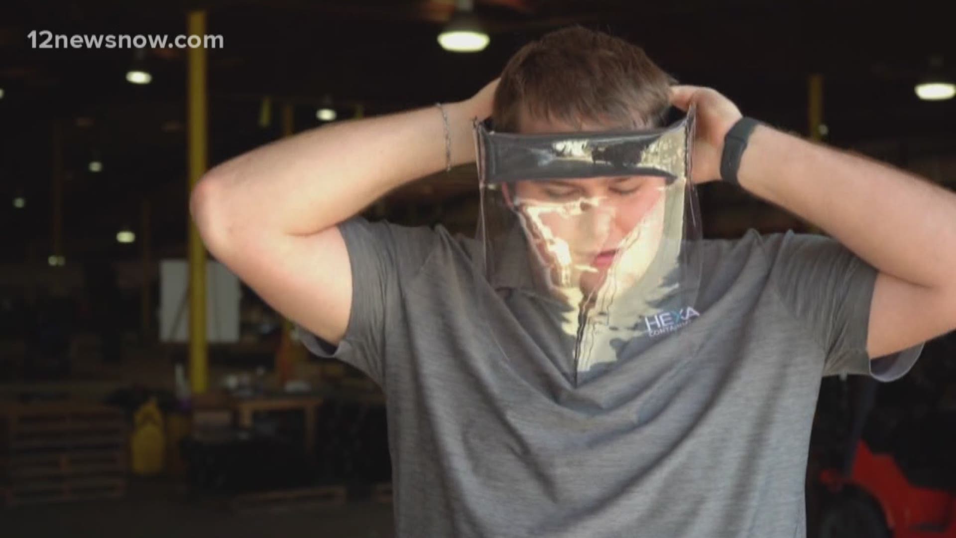 The company has already sold thousands of the face shields