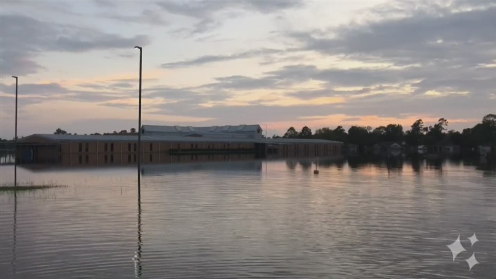 The Hamshire-Fannett area was under several feet of water throughout this rain event.