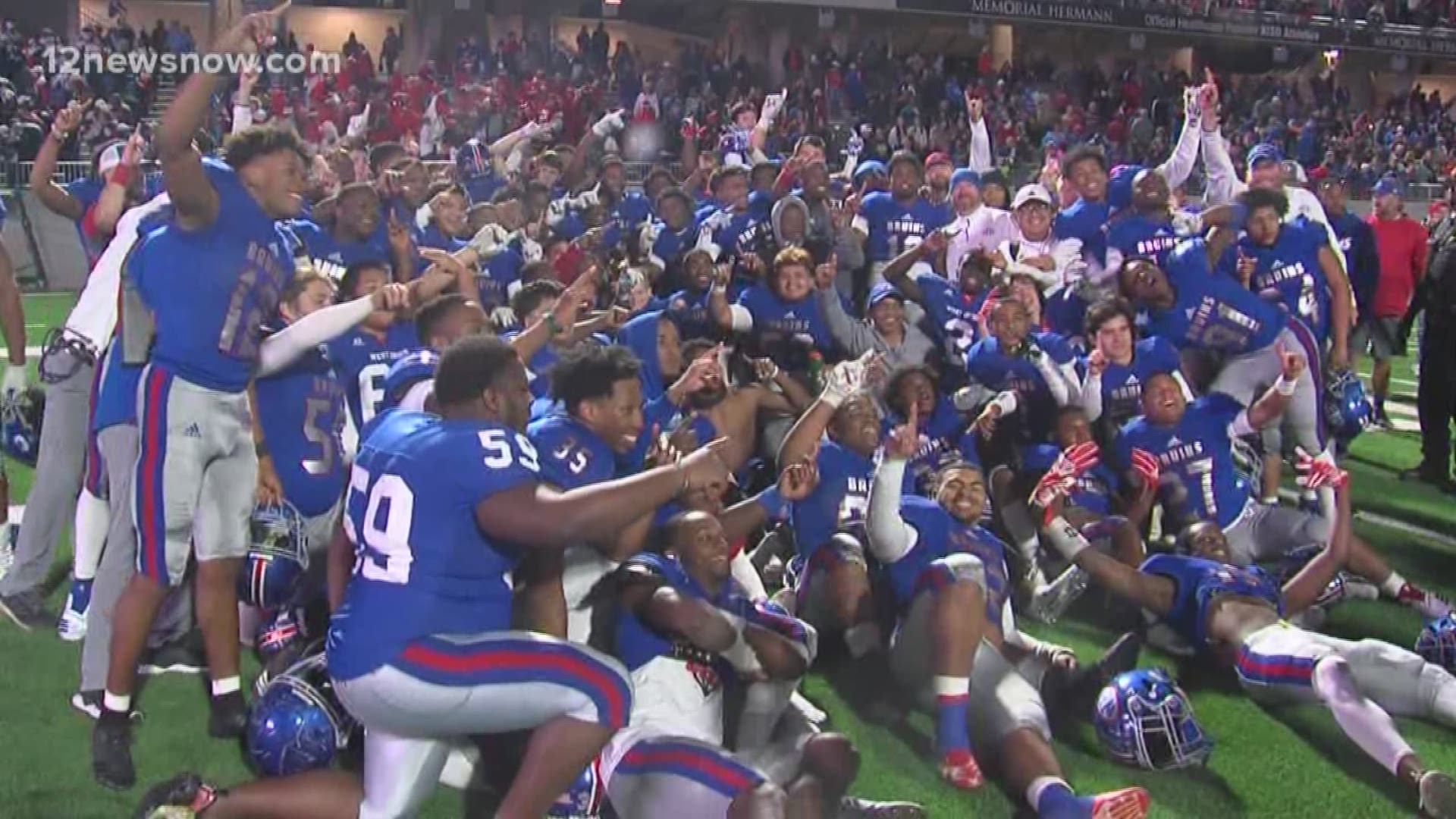 The West Brook Bruins defeat Austin Westlake 35-30 and advance to the 6A DII State Championship for the first time since 1982.
