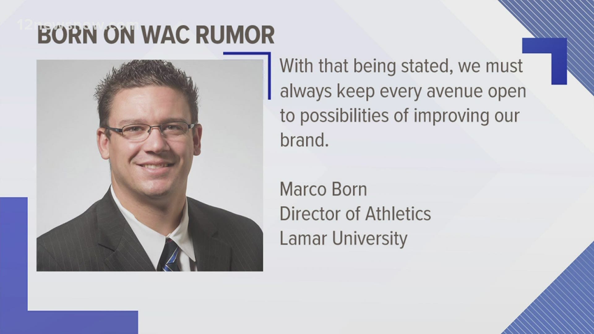 Rumors continue to mention Lamar making a move to WAC
