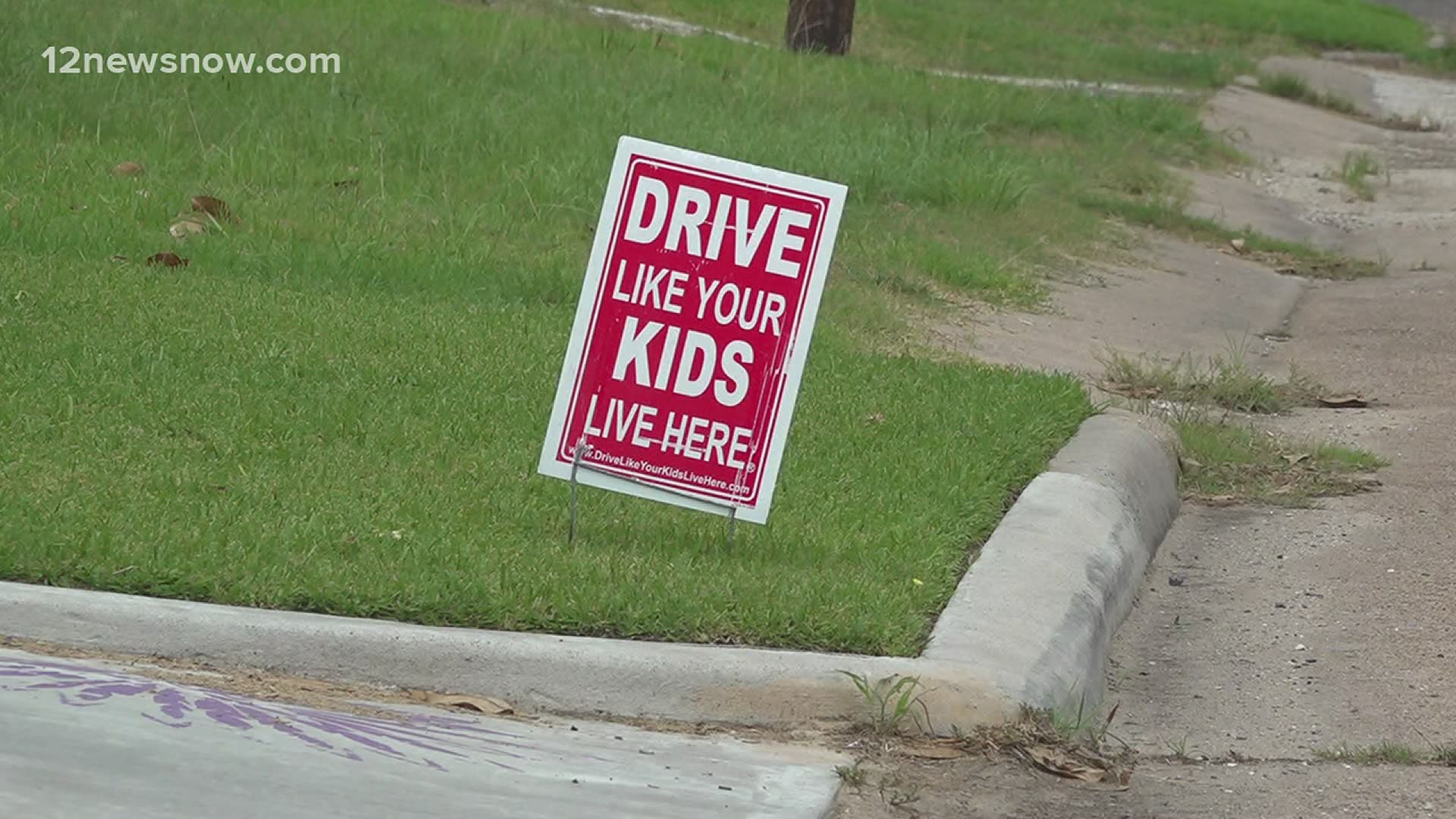 Due to speeding cars, the residents of Armstrong Avenue in Port Neches are worried about the safety of their children.