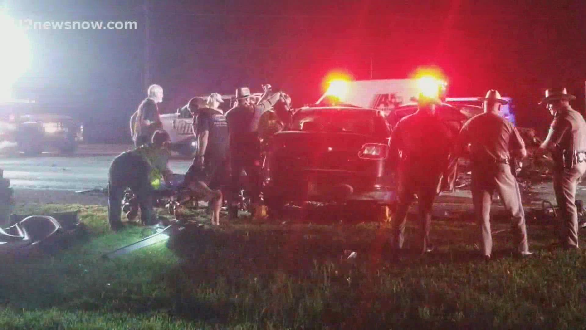 A woman was killed in a head-on wreck Tuesday night along Texas 62 in Orange on Tuesday night.
