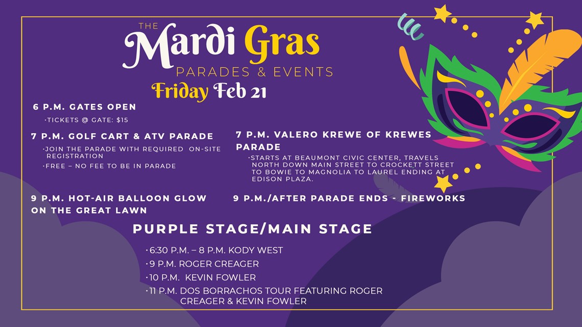 Q A What to expect at MardiGras of Southeast Texas this weekend