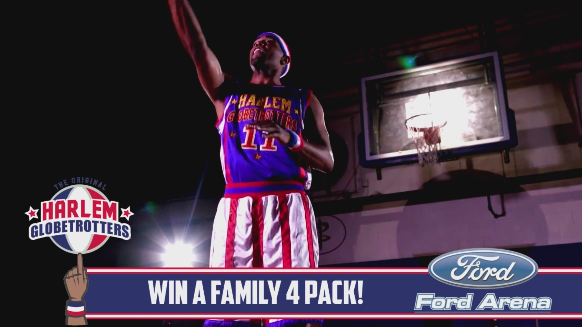 Win a family 4 pack to see the Globetrotters