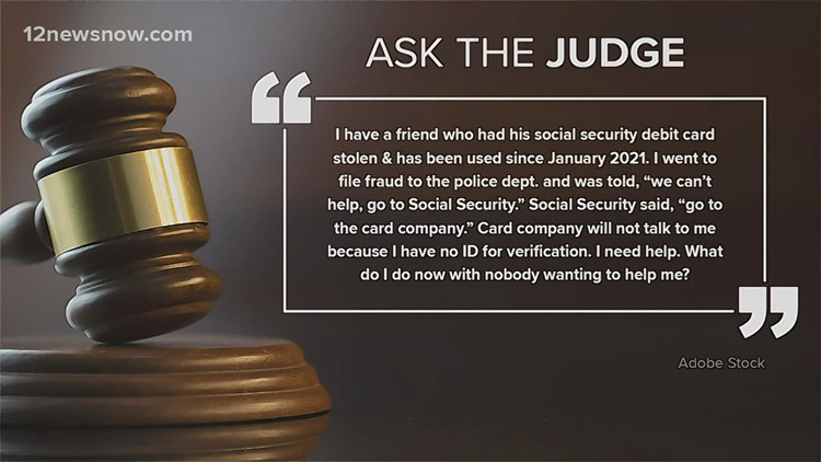 Ask the Judge | What steps should I take to get a new social security card if mine was stolen?