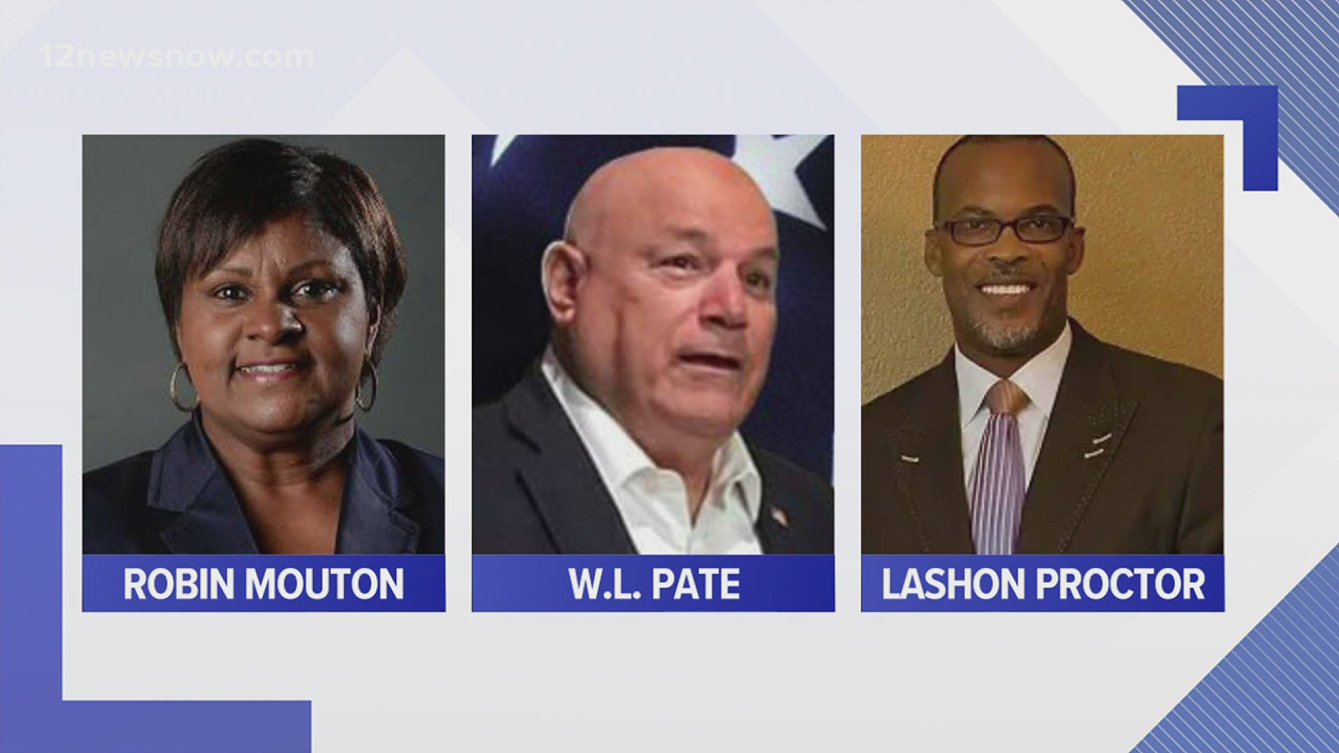Five candidates for Beaumont mayor will be running in the May election: Robin Mouton, W.L. Pate, Lashon Proctor, Biguita Hernandez Smith and Roy West, Jr.